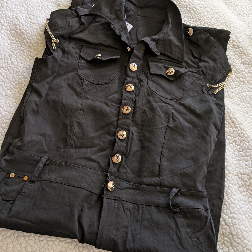 Boutique Jean Jumpsuit - Picture 2 of 7